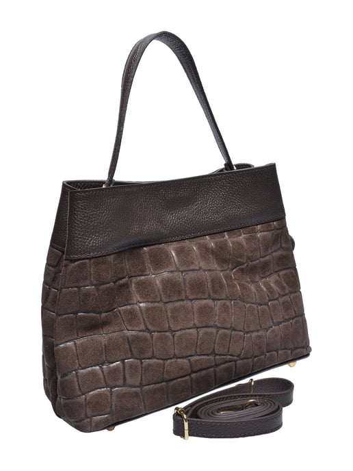 Anna Luchini Kastanienbraun Rindsledertasche - Image 2