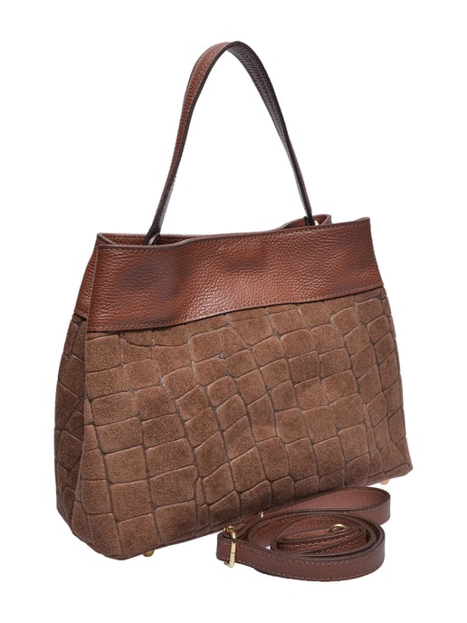 Anna Luchini Braun Rindsledertasche - Image 2