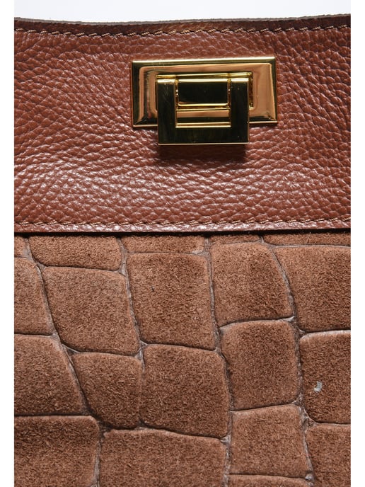 Anna Luchini Braun Rindsledertasche - Image 3