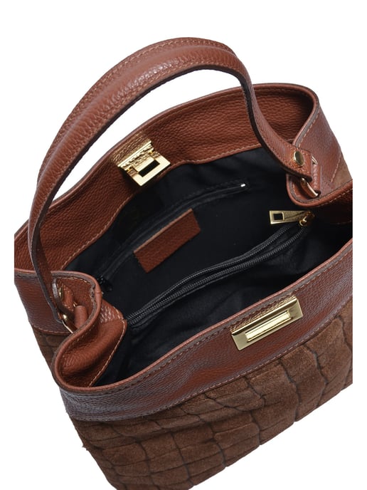Anna Luchini Braun Rindsledertasche - Image 4