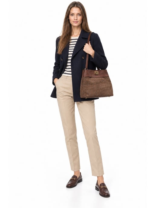 Anna Luchini Braun Rindsledertasche - Image 6