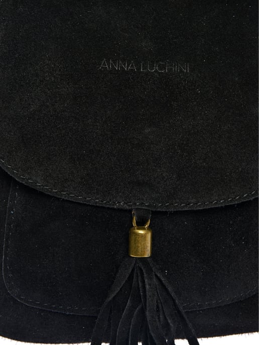 Anna Luchini Schwarz Rindsledertasche - Image 3