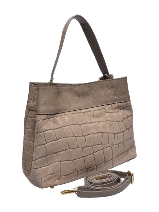 Anna Luchini Beige Rindsledertasche - Image 2