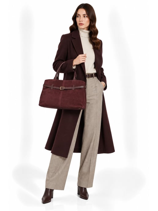 Roberta M BORDEAUX Rindsledertasche - Image 6
