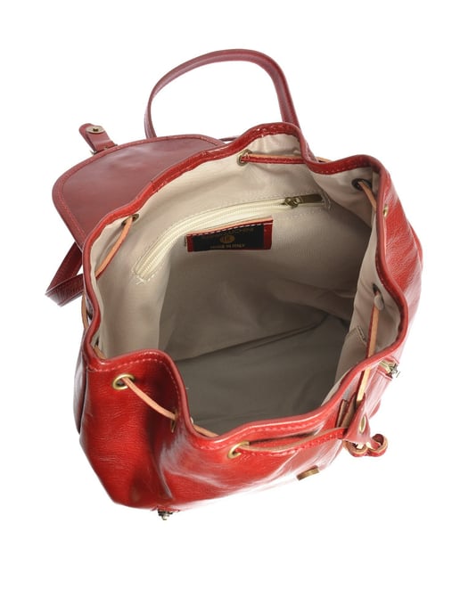 Anna Luchini Rot Rindsledertasche - Image 4