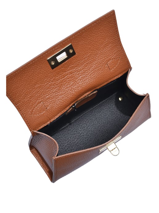 Isabella Rhea Braun Rindsledertasche - Image 4