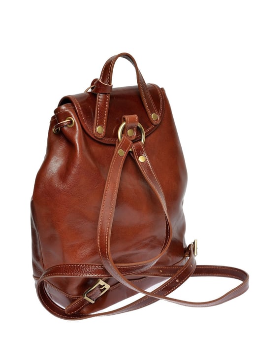 Anna Luchini Kastanienbraun Rindsledertasche - Image 2