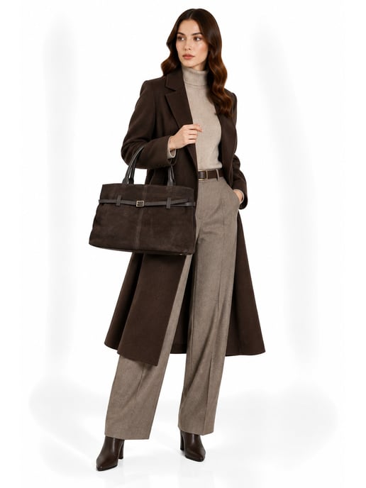 Roberta M Zweifarbig Rindsledertasche - Image 6