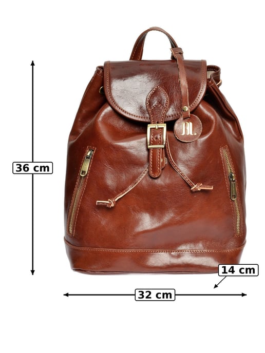 Anna Luchini Kastanienbraun Rindsledertasche - Image 4