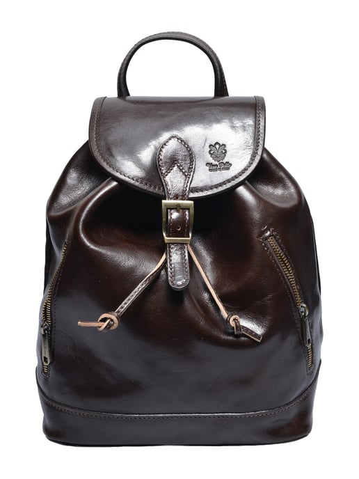 Anna Luchini Kastanienbraun Rindsledertasche - Image 1