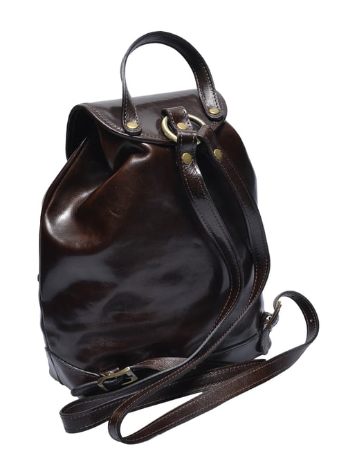 Anna Luchini Kastanienbraun Rindsledertasche - Image 2