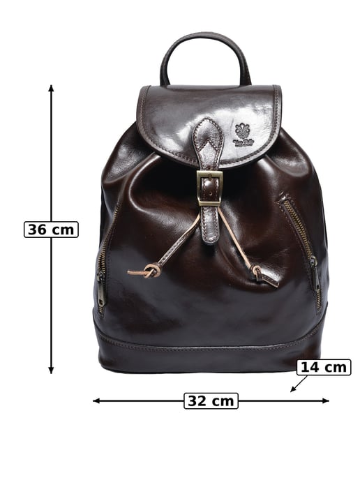Anna Luchini Kastanienbraun Rindsledertasche - Image 5