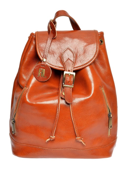 Anna Luchini Braun Rindsledertasche - Image 1