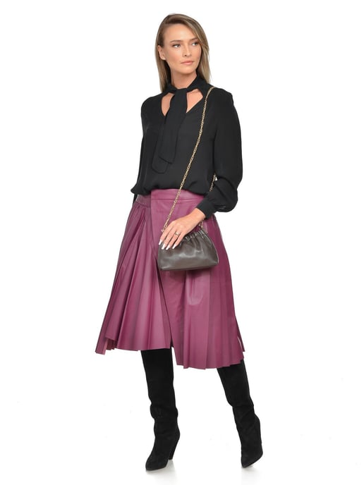 Isabella Rhea Kastanienbraun Rindsledertasche - Image 5