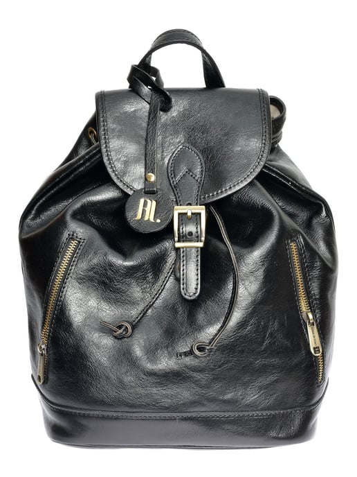 Anna Luchini Schwarz Rindsledertasche - Image 1