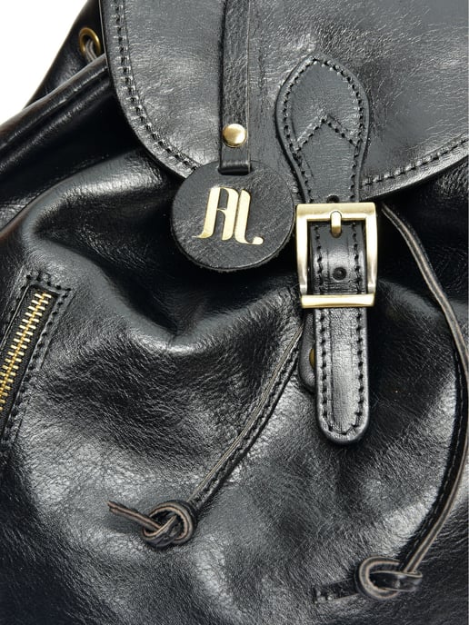 Anna Luchini Schwarz Rindsledertasche - Image 3