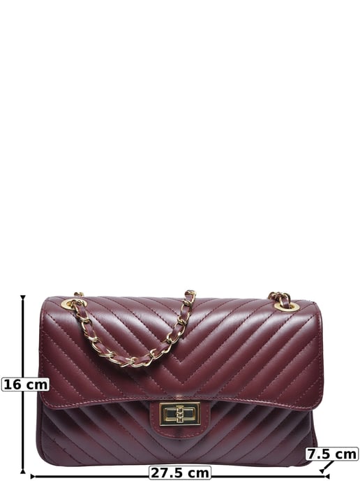 Roberta M Weinfarbe Rindsledertasche - Image 5