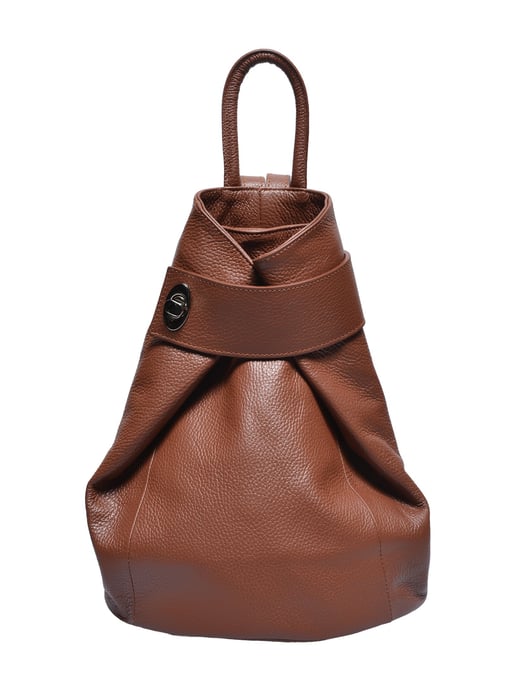 Anna Luchini Kastanienbraun Rindsledertasche - Image 1
