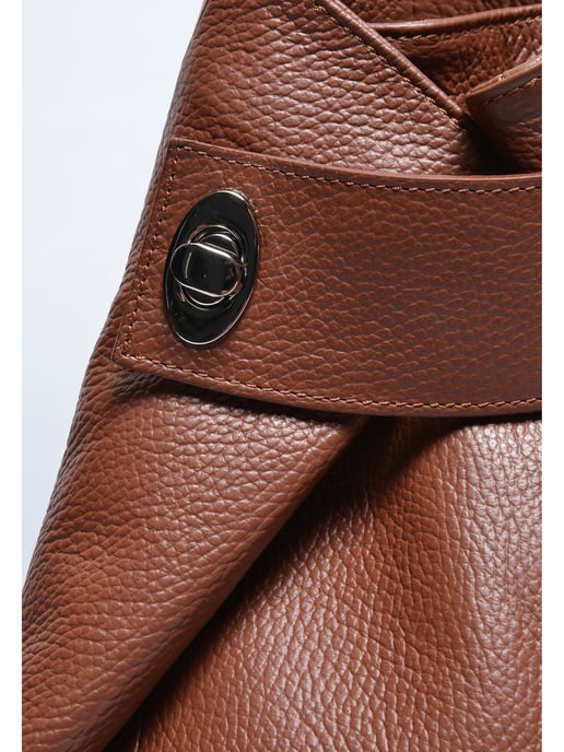 Anna Luchini Kastanienbraun Rindsledertasche - Image 3