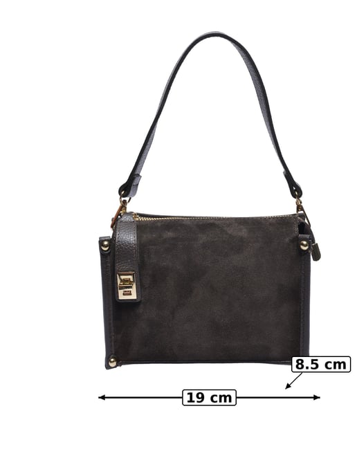 Anna Luchini Kastanienbraun Rindsledertasche - Image 3