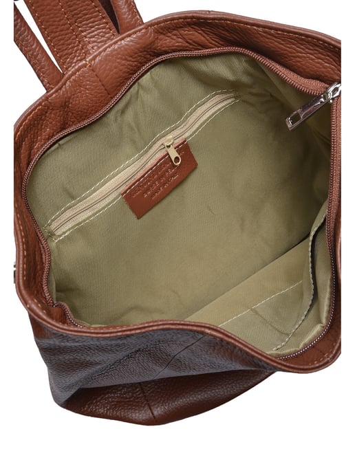 Anna Luchini Kastanienbraun Rindsledertasche - Image 4