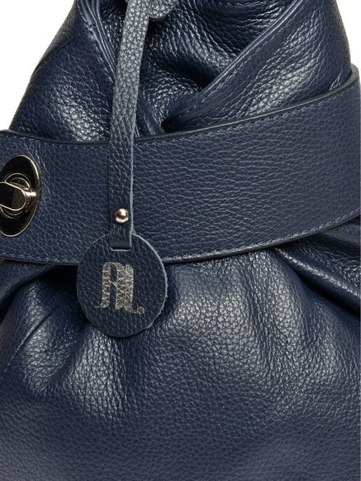Anna Luchini Blau Rindsledertasche - Image 3