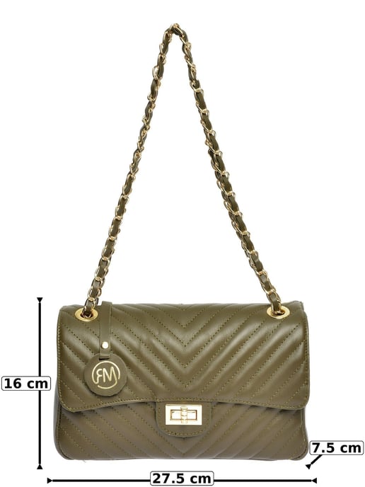 Roberta M Grün Rindsledertasche - Image 6