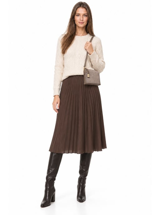 Anna Luchini Beige Rindsledertasche - Image 6