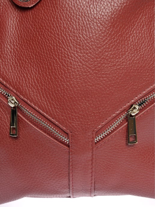 Roberta M Rot Rindsledertasche - Image 3
