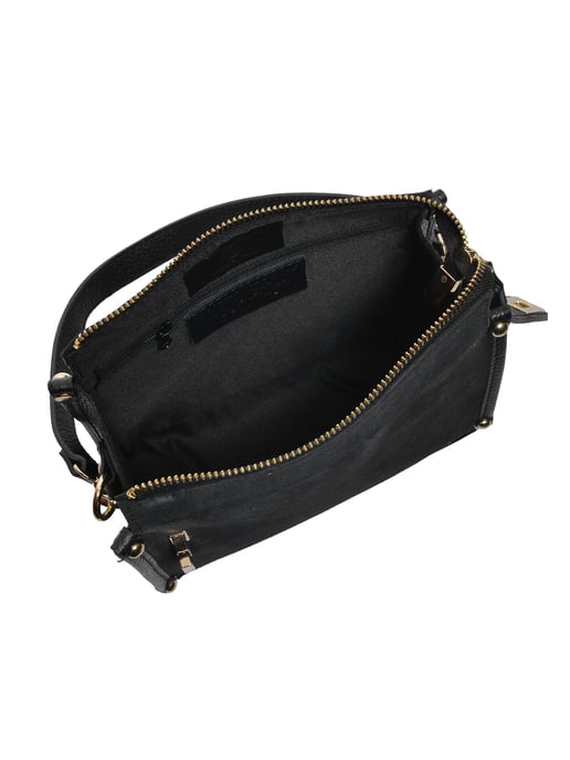 Anna Luchini Schwarz Rindsledertasche - Image 4
