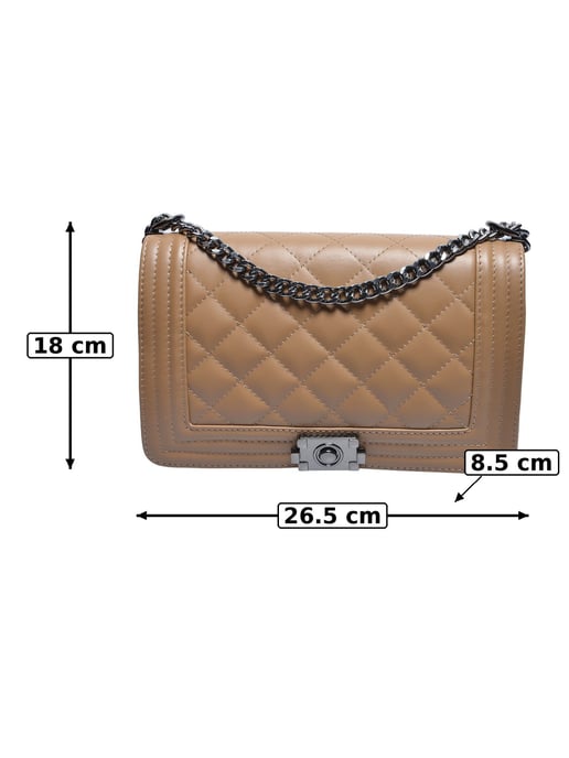 Anna Luchini Beige Rindsledertasche - Image 5