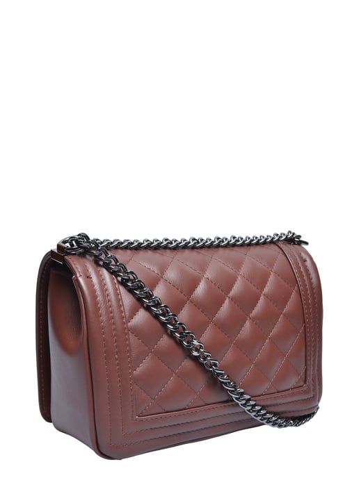 Anna Luchini Kastanienbraun Rindsledertasche - Image 2