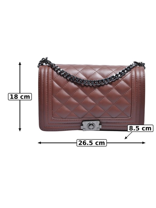 Anna Luchini Kastanienbraun Rindsledertasche - Image 5