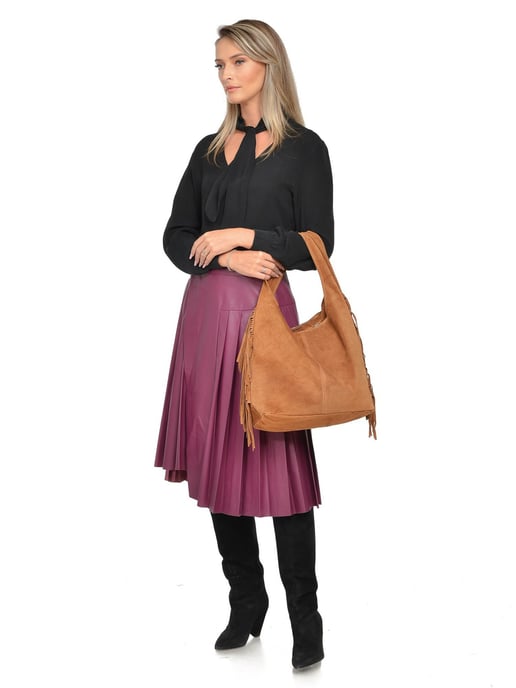 Isabella Rhea Braun Rindsledertasche - Image 5