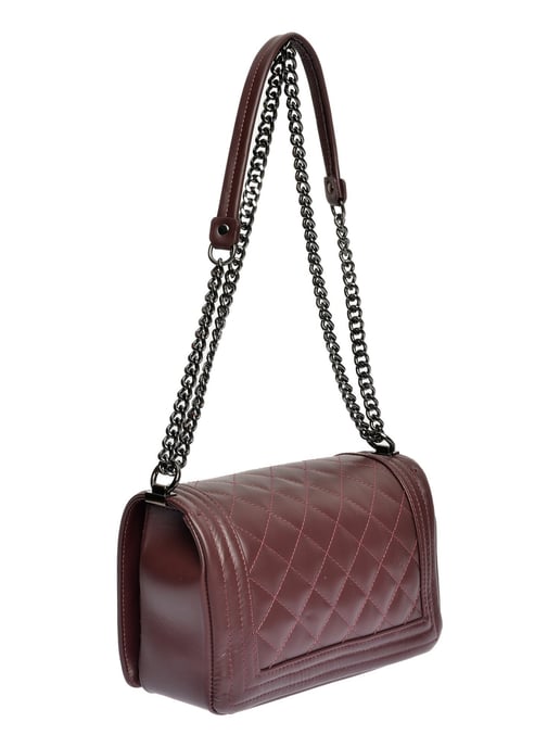 Anna Luchini Weinfarbe Rindsledertasche - Image 2