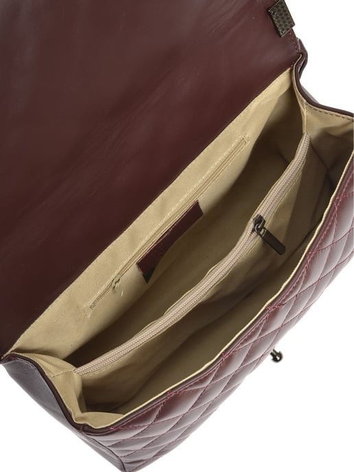 Anna Luchini Weinfarbe Rindsledertasche - Image 4