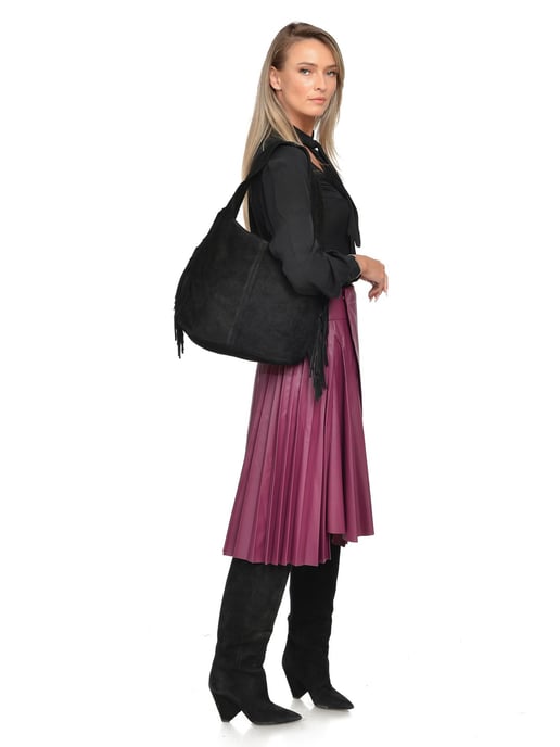 Isabella Rhea Schwarz Rindsledertasche - Image 5