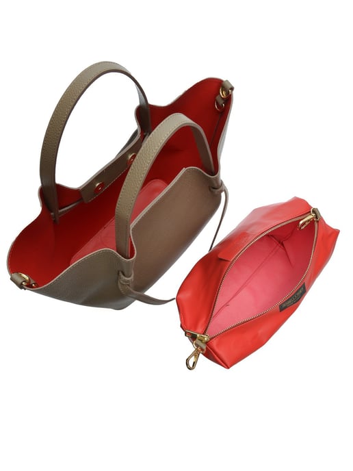 Isabella Rhea Beige Rindsledertasche - Image 4