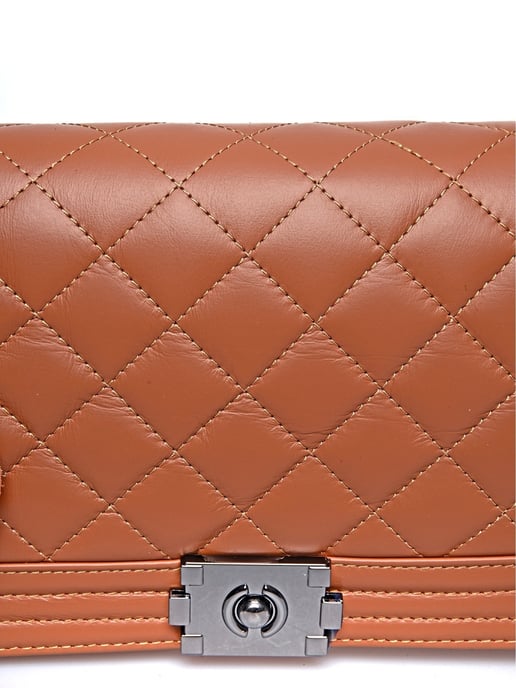 Anna Luchini Braun Rindsledertasche - Image 3
