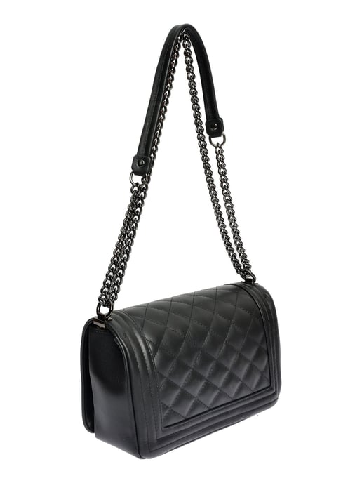 Anna Luchini Schwarz Rindsledertasche - Image 2