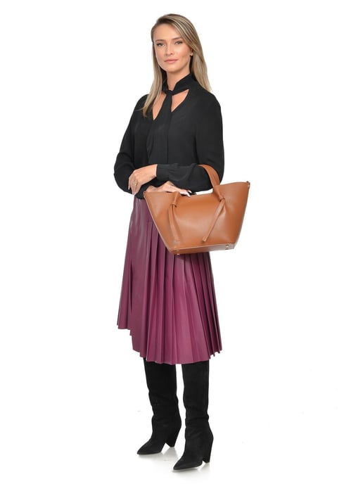 Isabella Rhea Braun Rindsledertasche - Image 5