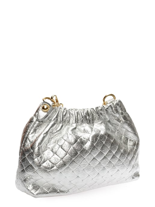 Anna Luchini Silber Rindsledertasche - Image 2