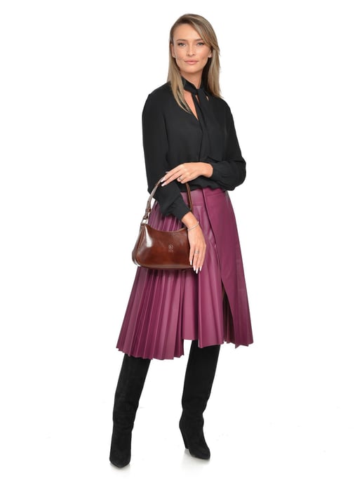 Isabella Rhea Kastanienbraun Rindsledertasche - Image 5
