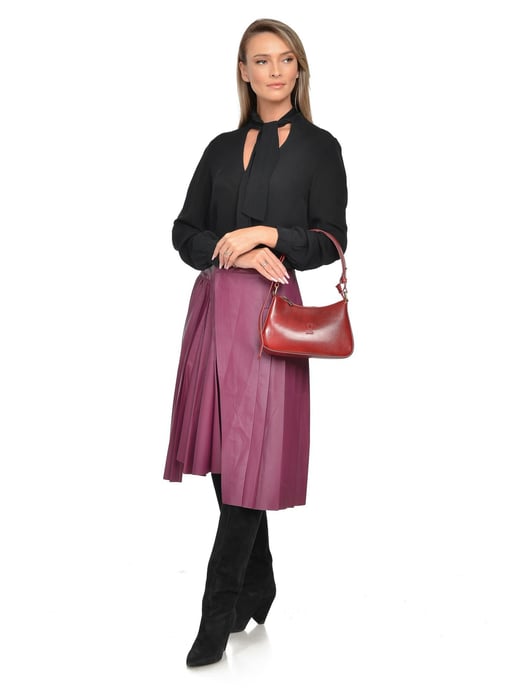 Isabella Rhea Rot Rindsledertasche - Image 5