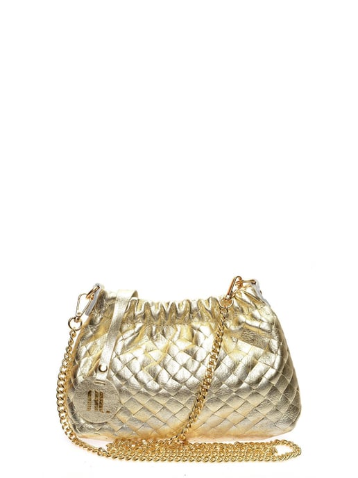 Anna Luchini Gold Rindsledertasche - Image 1