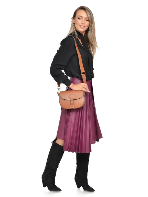 Isabella Rhea Braun Rindsledertasche - Image 5