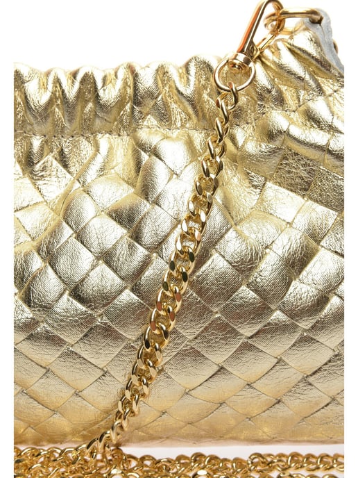 Anna Luchini Gold Rindsledertasche - Image 3