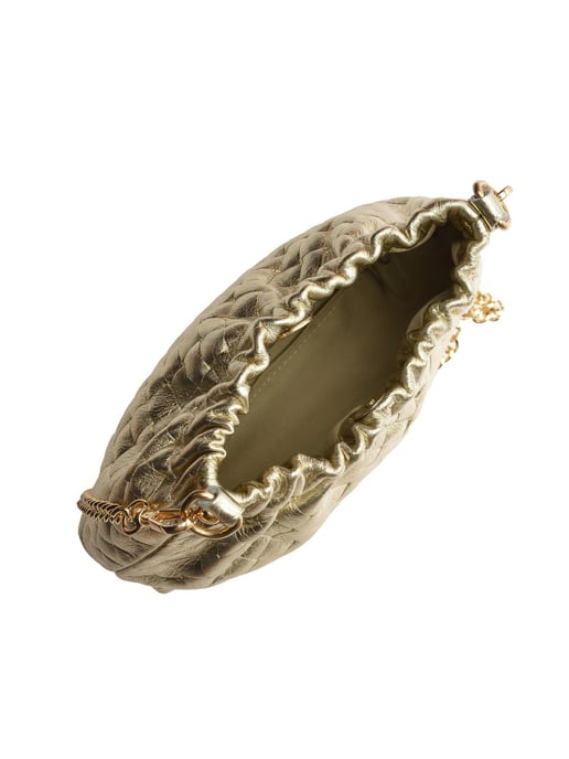 Anna Luchini Gold Rindsledertasche - Image 4
