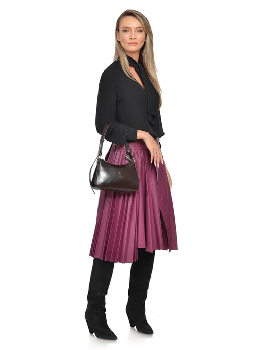 Isabella Rhea Kastanienbraun Rindsledertasche - Image 5