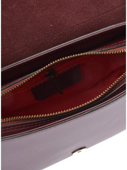 Isabella Rhea Weinfarbe Rindsledertasche - Image 4